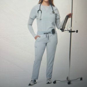 BRAND NEW FIGS YOLA SCRUB PANTS 2.0 in dusty blue